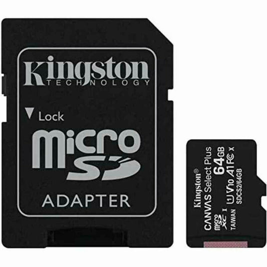 Carte Mémoire Micro SD avec Adaptateur Kingston SDCS2/64GB 64 GB