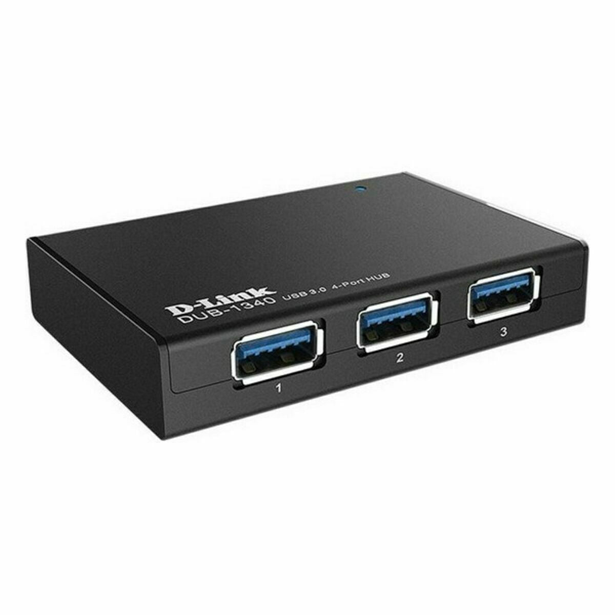 Hub USB D-Link DUB-1340/E Noir