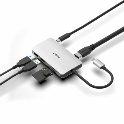 Hub USB 3 Ports D-Link DUB-M610 100 W