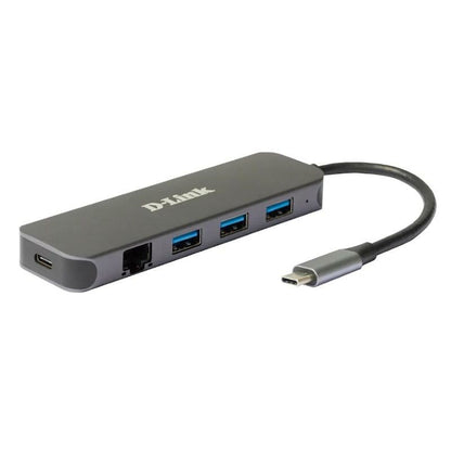 Hub USB D-Link DUB-2334 Gris