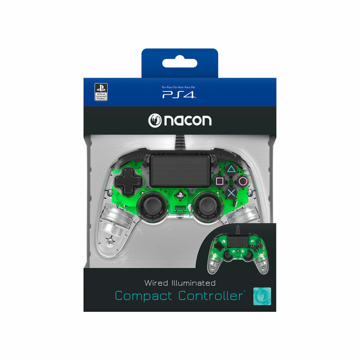 Manette Dualshock 4 V2 pour Play Station 4 Nacon PS4OFCPADCLGREEN