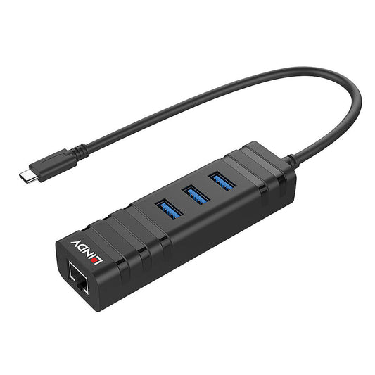 Hub USB LINDY 43249 Noir