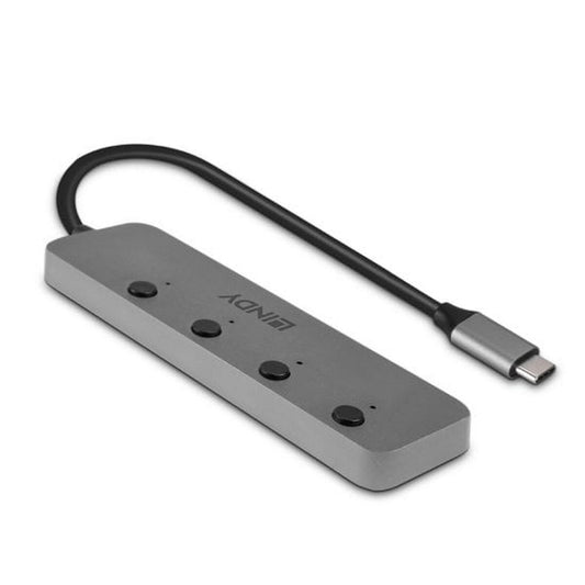 Hub USB-C LINDY 43383 Gris (1 Unité)