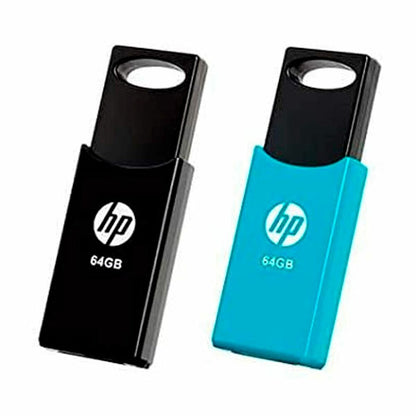 Clé USB HP 4712847099760 USB 2.0 64GB 2 Unités Noir 64 GB