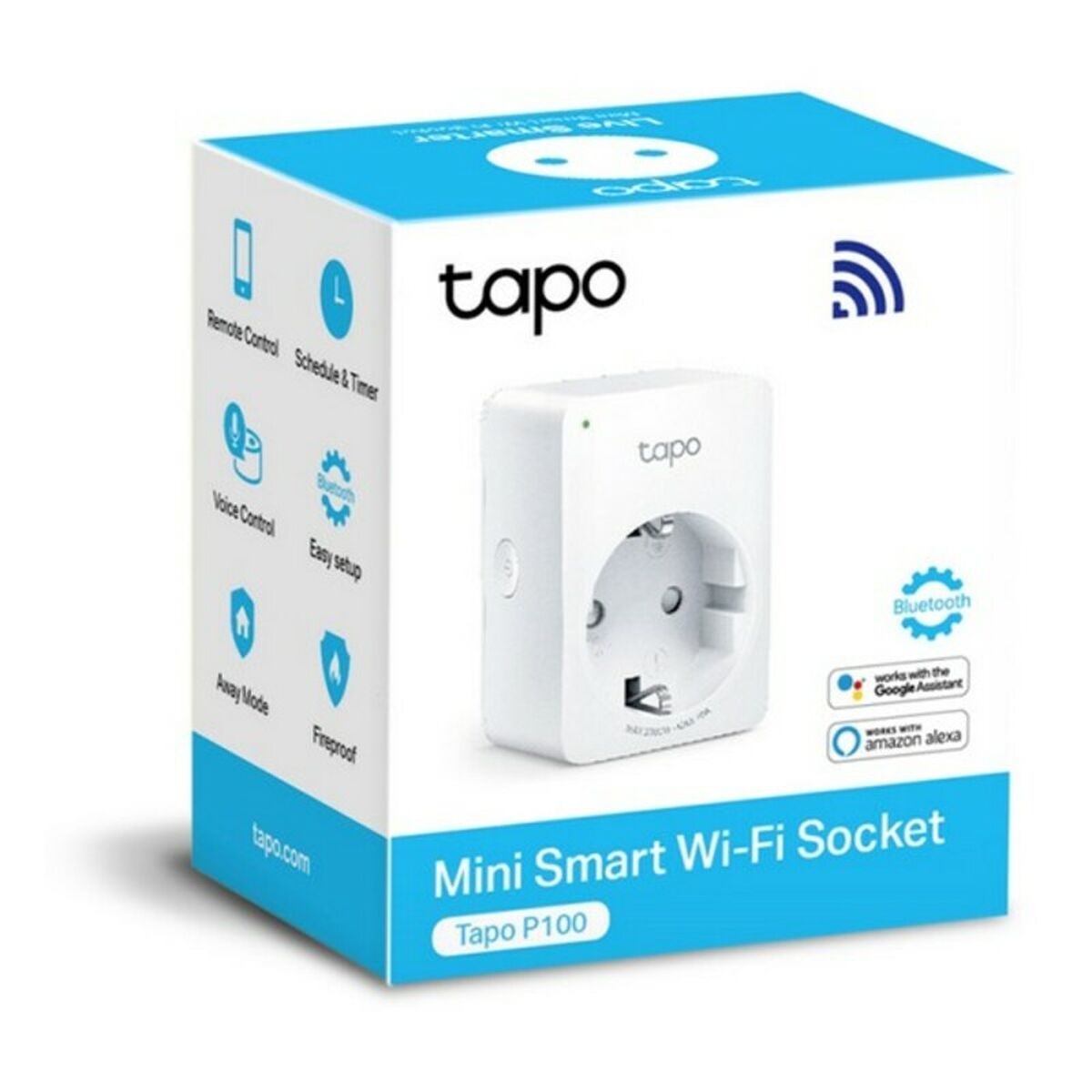 Prise Intelligente TP-Link Tapo P100 2300W Wi-Fi 220-240 V 10 A