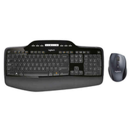 Teclado y Ratón Inalámbrico Logitech 920-002437 Negro Qwerty Español QWERTY