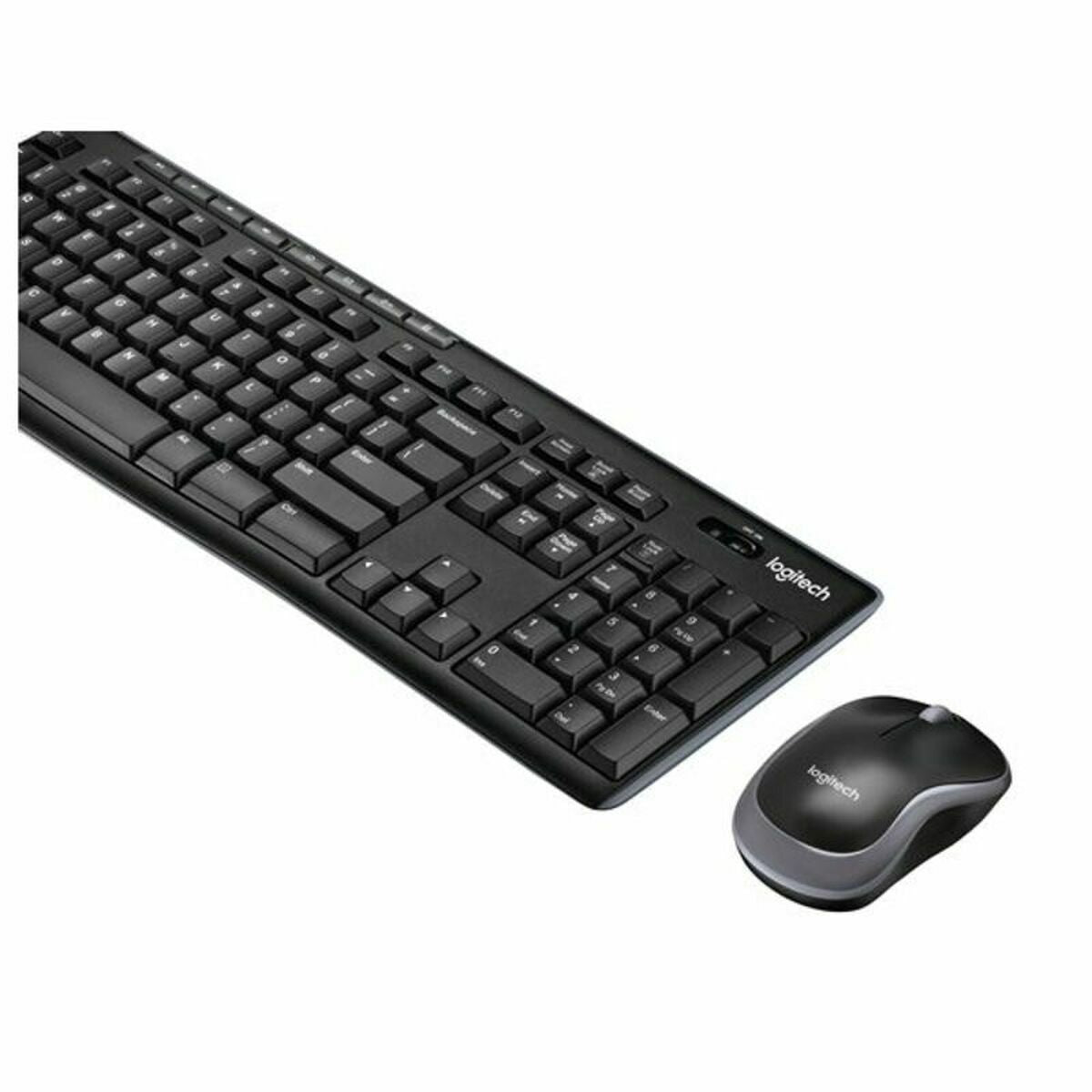 Teclado y Ratón Inalámbrico Logitech 920-004513 Negro Qwerty Español QWERTY