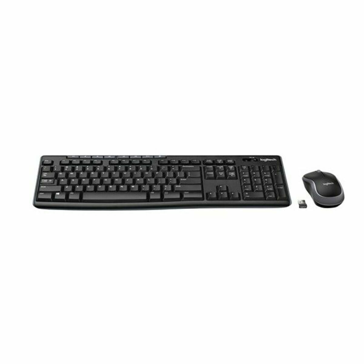 Teclado y Ratón Inalámbrico Logitech 920-004513 Negro Qwerty Español QWERTY