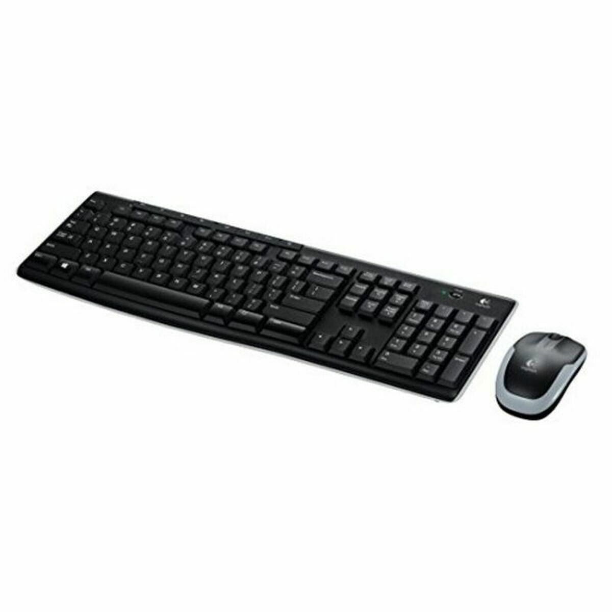 Teclado y Ratón Inalámbrico Logitech 920-004513 Negro Qwerty Español QWERTY