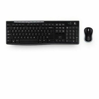 Teclado y Ratón Inalámbrico Logitech 920-004513 Negro Qwerty Español QWERTY