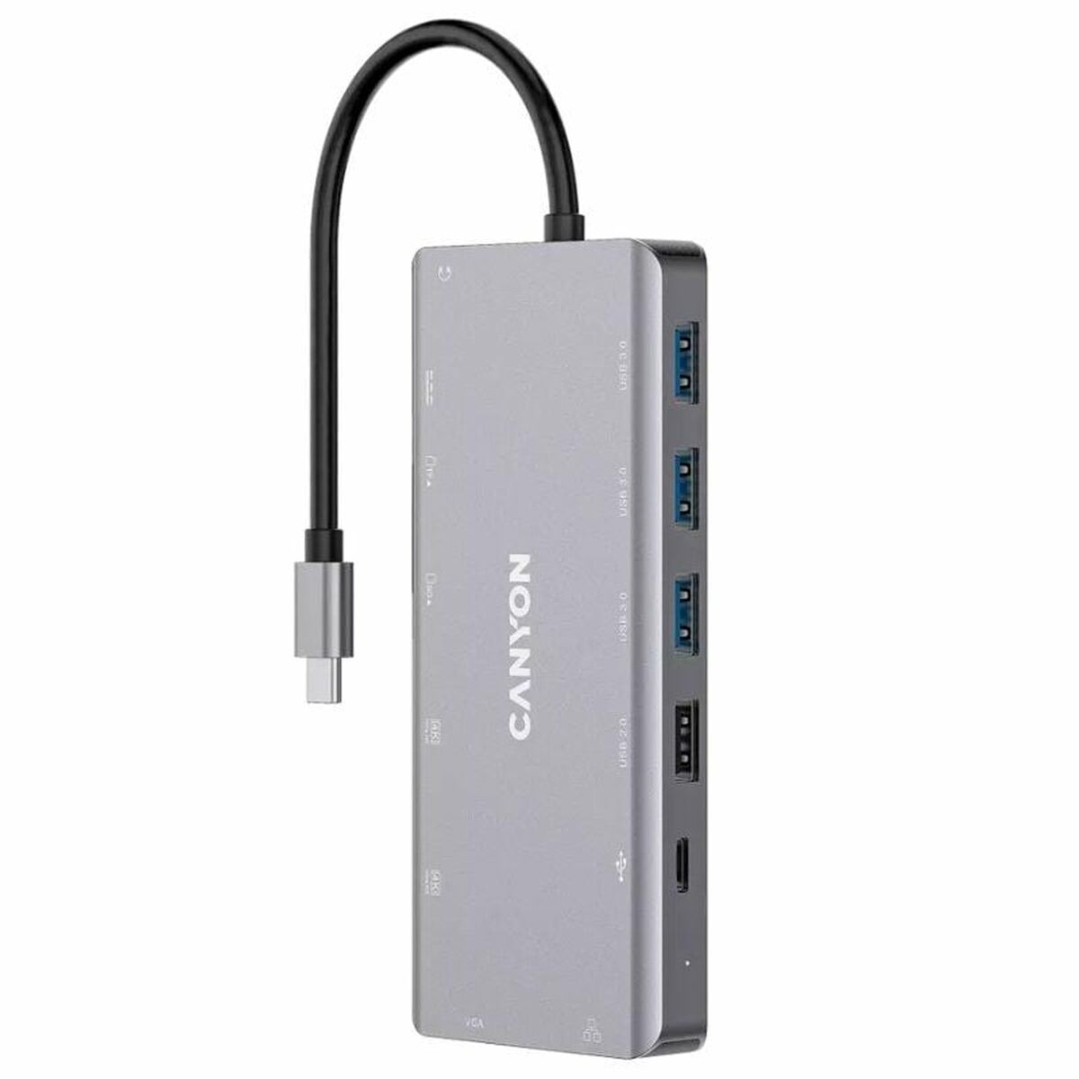 Hub USB Canyon CNS-TDS12 Gris (1 unidad)