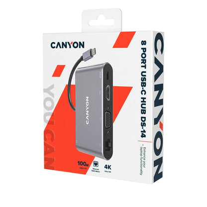 Hub USB Canyon CNS-TDS14 Gris (1 Unité)