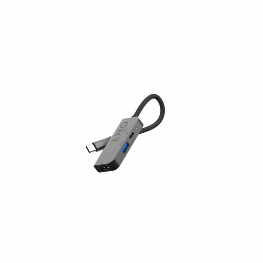 Hub USB Linq Byelements LQ48000 Gris (1 Unité)