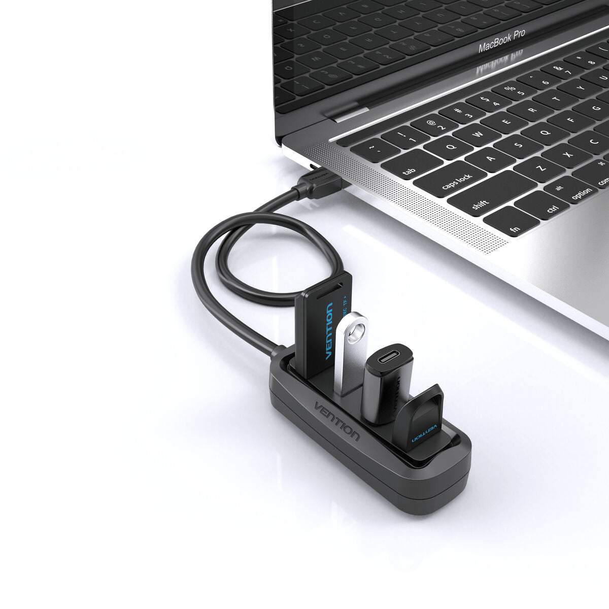 USB Hub Vention VAS-J43-B050 Black (1 Unit)