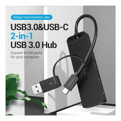 Hub USB Vention CHTBB Negro