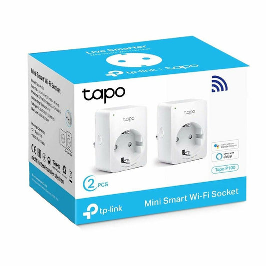 Smart Plug TP-Link P100 2900W Wi-Fi 220 V 220-240 V 13 A 10 A White (2 uds)