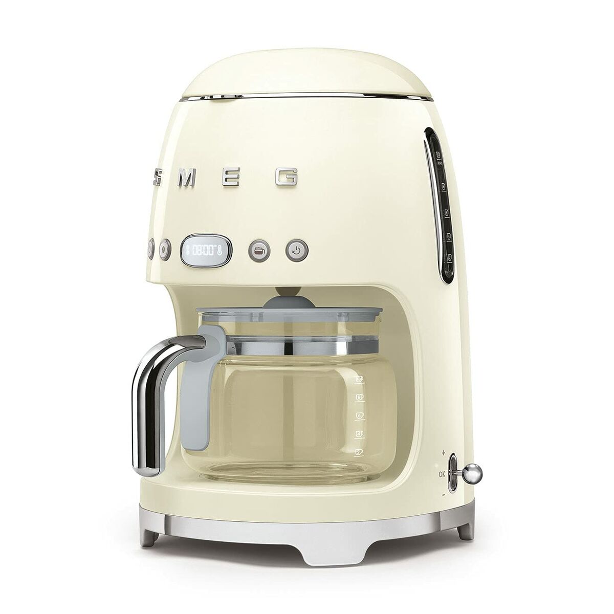 Cafetera de Goteo Smeg DCF02CREU 1050 W Retro Gris Crema