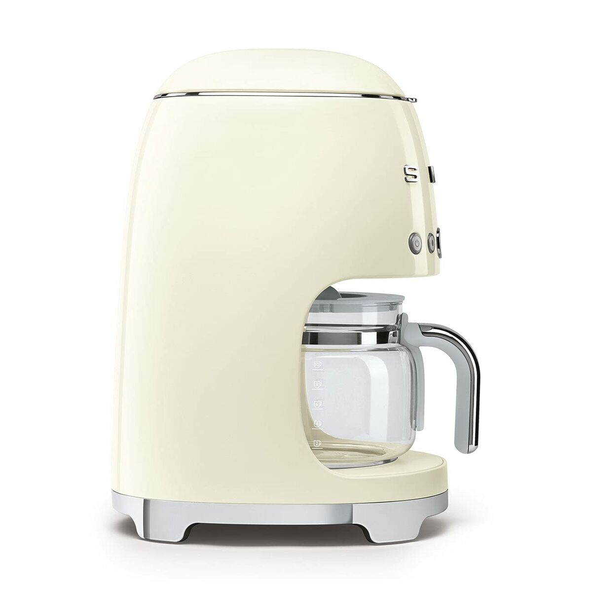 Drip Coffee Machine Smeg DCF02CREU 1050 W Retro Grey Cream