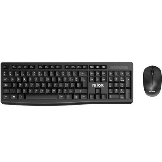 Teclado y Ratón Inalámbrico Nilox NXKMWE012 Qwerty Español