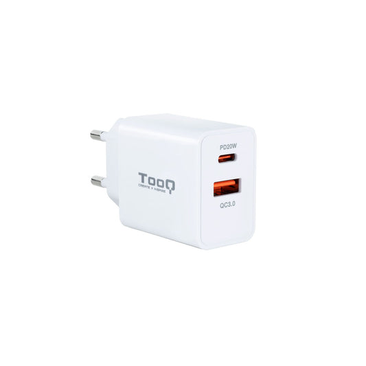 Chargeur mural TooQ TQWC-2SC04WT 20 W Blanc