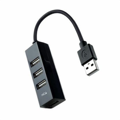 Hub USB NANOCABLE 10.16.4404 Negro (1 unidad)