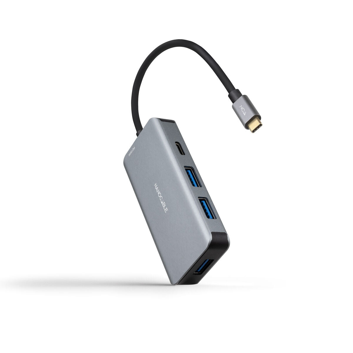 Hub USB NANOCABLE 10.16.1005 Gris (1 unidad)