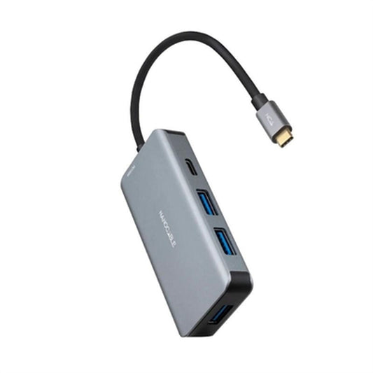 USB Hub NANOCABLE 10.16.1005 Grey