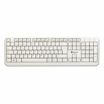 Teclado NGS NGS-KEYBOARD-0284 Blanco Qwerty Español QWERTY