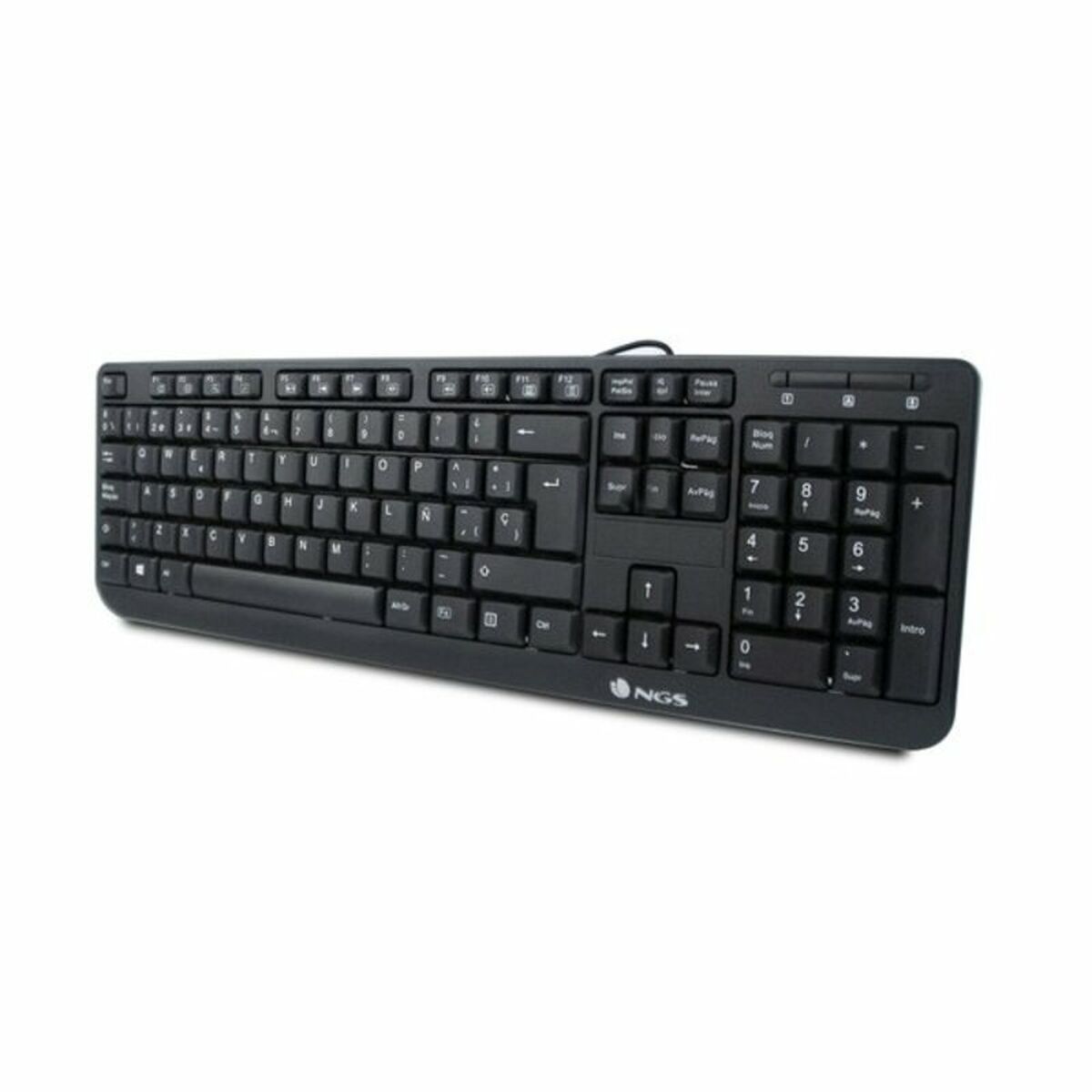 Teclado NGS NGS-KEYBOARD-0344 Negro Qwerty Español QWERTY