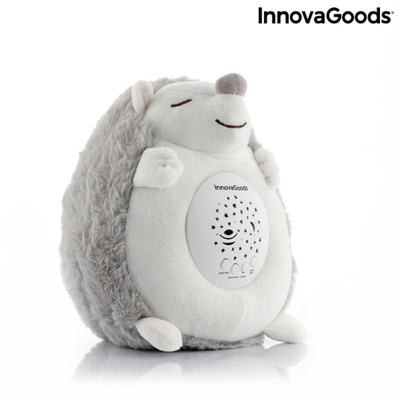 Hedgehog Soft Toy with White Noise and Nightlight Projector Spikey InnovaGoods V0103194 White (Refurbished B)