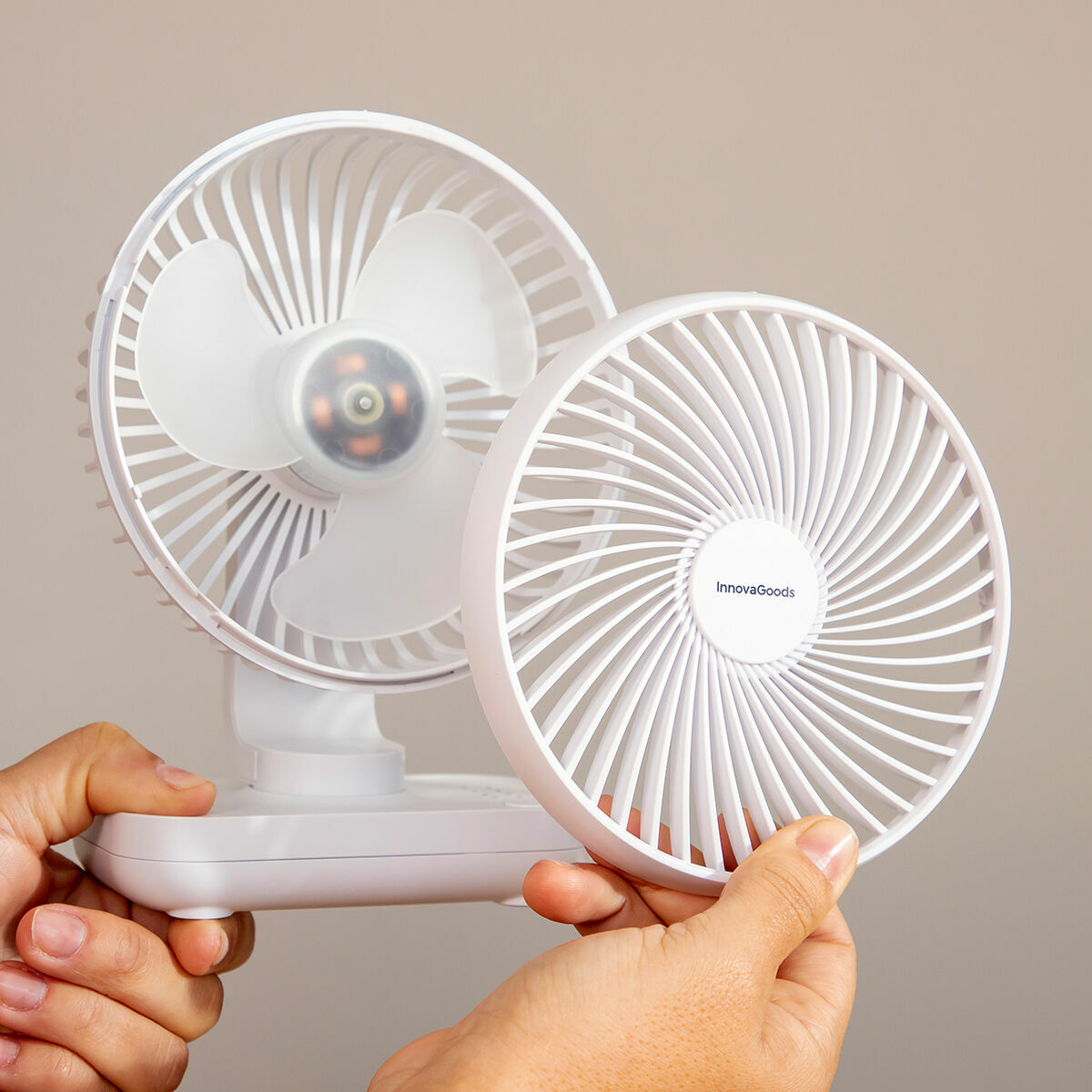 Rechargeable Desk Fan Fanrec InnovaGoods Ø5,4'' 3600 mAh / 13,3 W