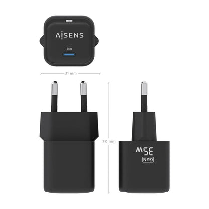 Cargador de Pared Aisens ASCH-35W1P023-BK Negro 35 W (1 unidad)