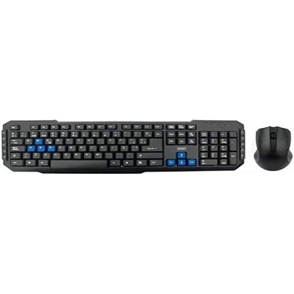 clavier et souris 3GO COMBODRILE2 Espagnol Qwerty Noir