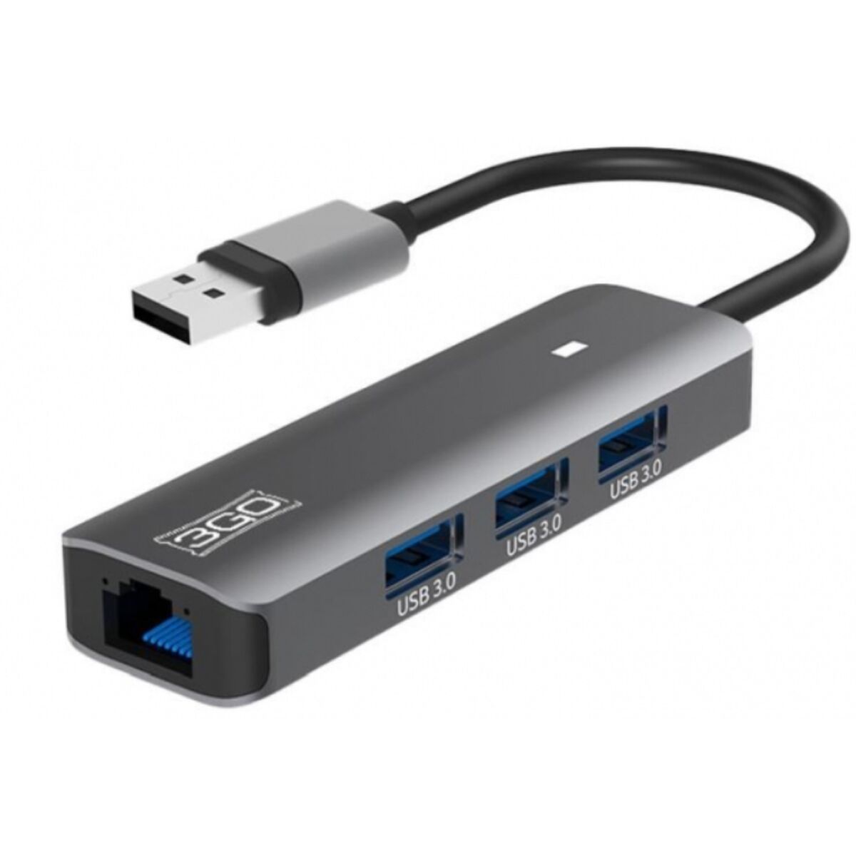 Hub USB 3GO HUB37PETH2 Gris (1 unidad)