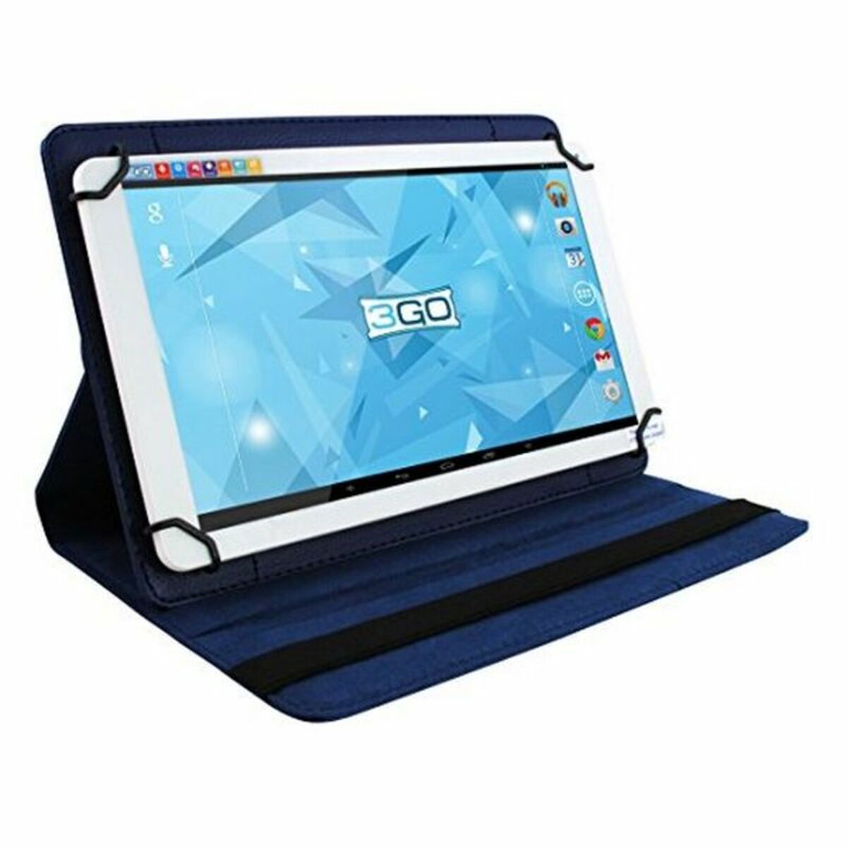 Housse Universelle pour Tablette en Cuir Rotative 3GO CSGT24 7" Bleu