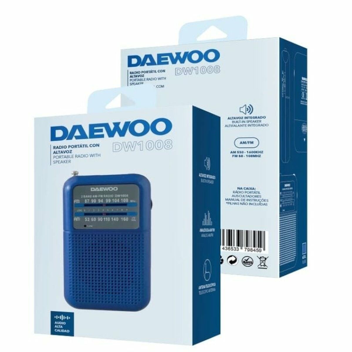 Radio Portátil Daewoo DW1008BL