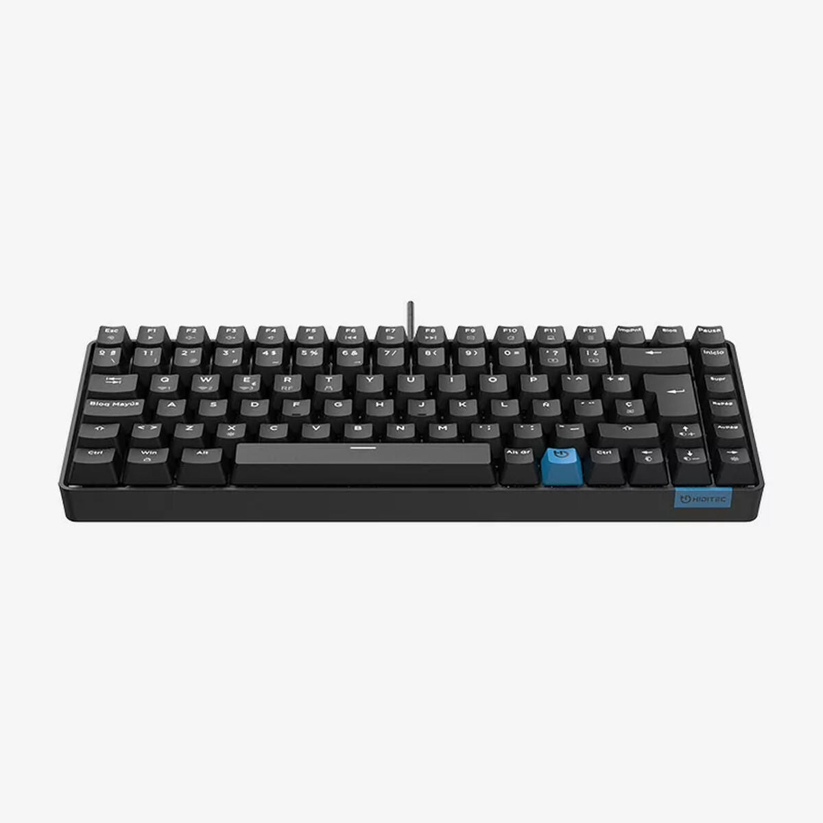 Teclado Hiditec GKE010005 Negro Qwerty Español QWERTY