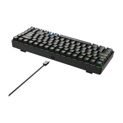 Keyboard Hiditec GKE010006 Black Spanish Qwerty
