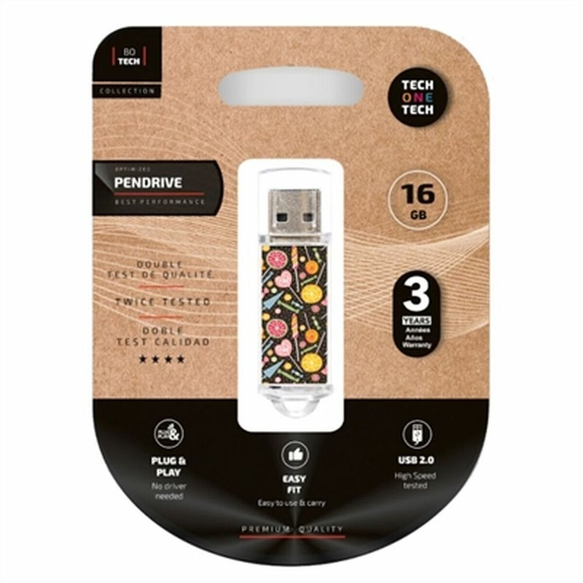 Clé USB Tech One Tech TEC4001-16 16 GB