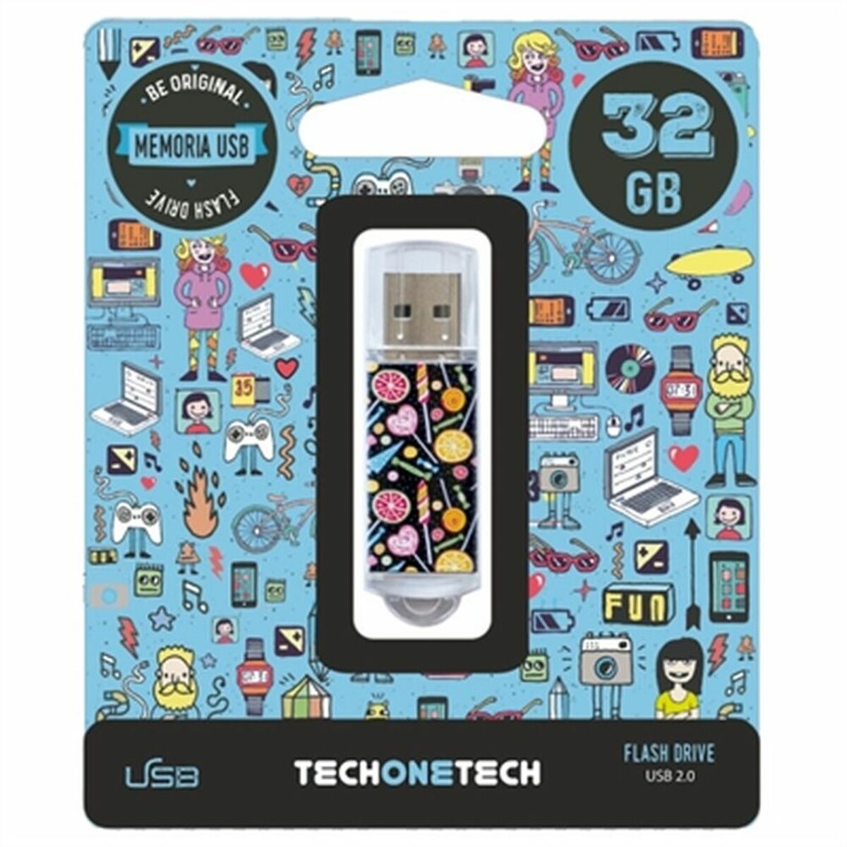 Clé USB Tech One Tech TEC4001-32 32 GB