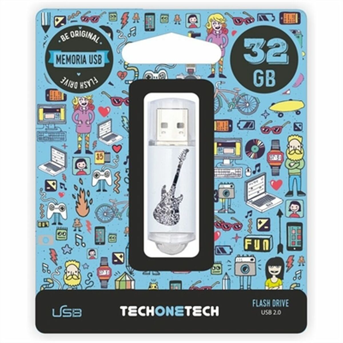 USB stick Tech One Tech TEC4006-32 Black 32 GB