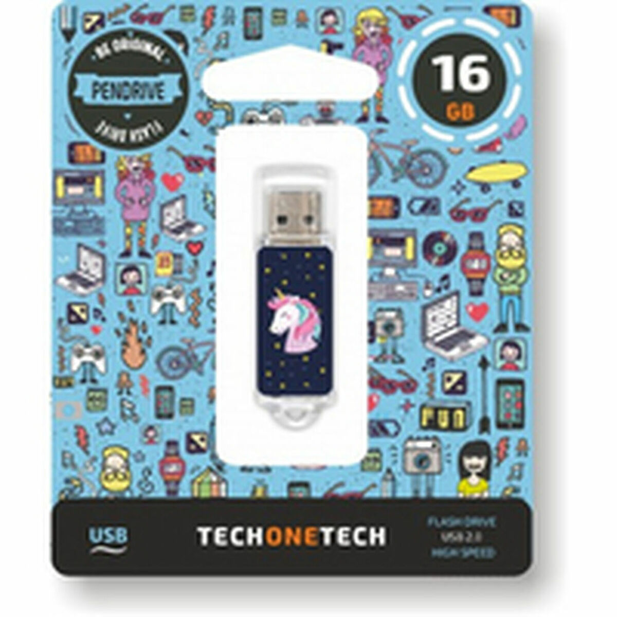 Clé USB Tech One Tech TEC4012-16 16 GB