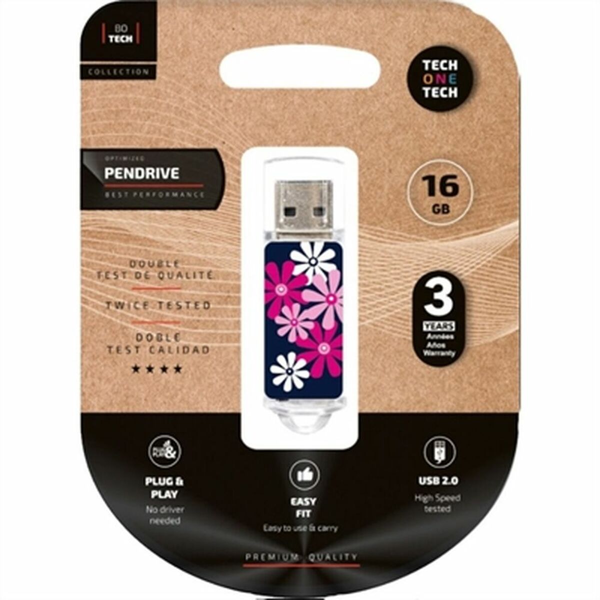 Clé USB Tech One Tech TEC4017-16 16 GB