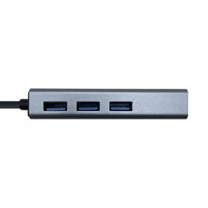 USB Hub Aisens A106-0401 Grey (1 Unit)