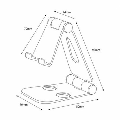 Mobile or tablet support Aisens MS2PM-086 Steel 8" (1 Unit)