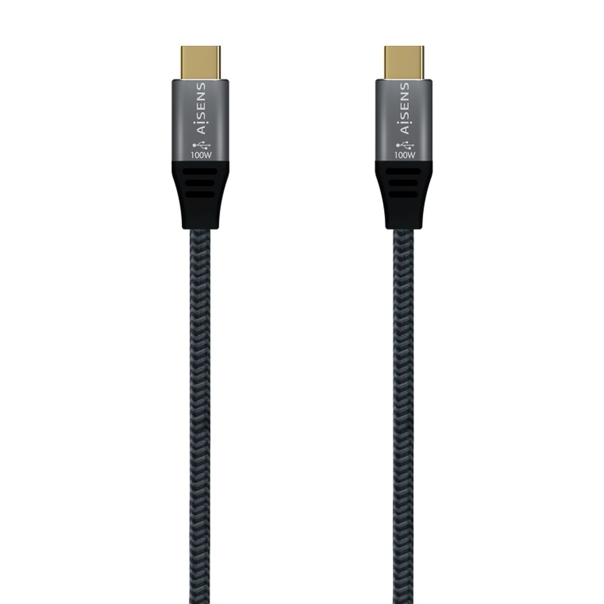 Câble USB-C Aisens A107-0634 2 m Gris