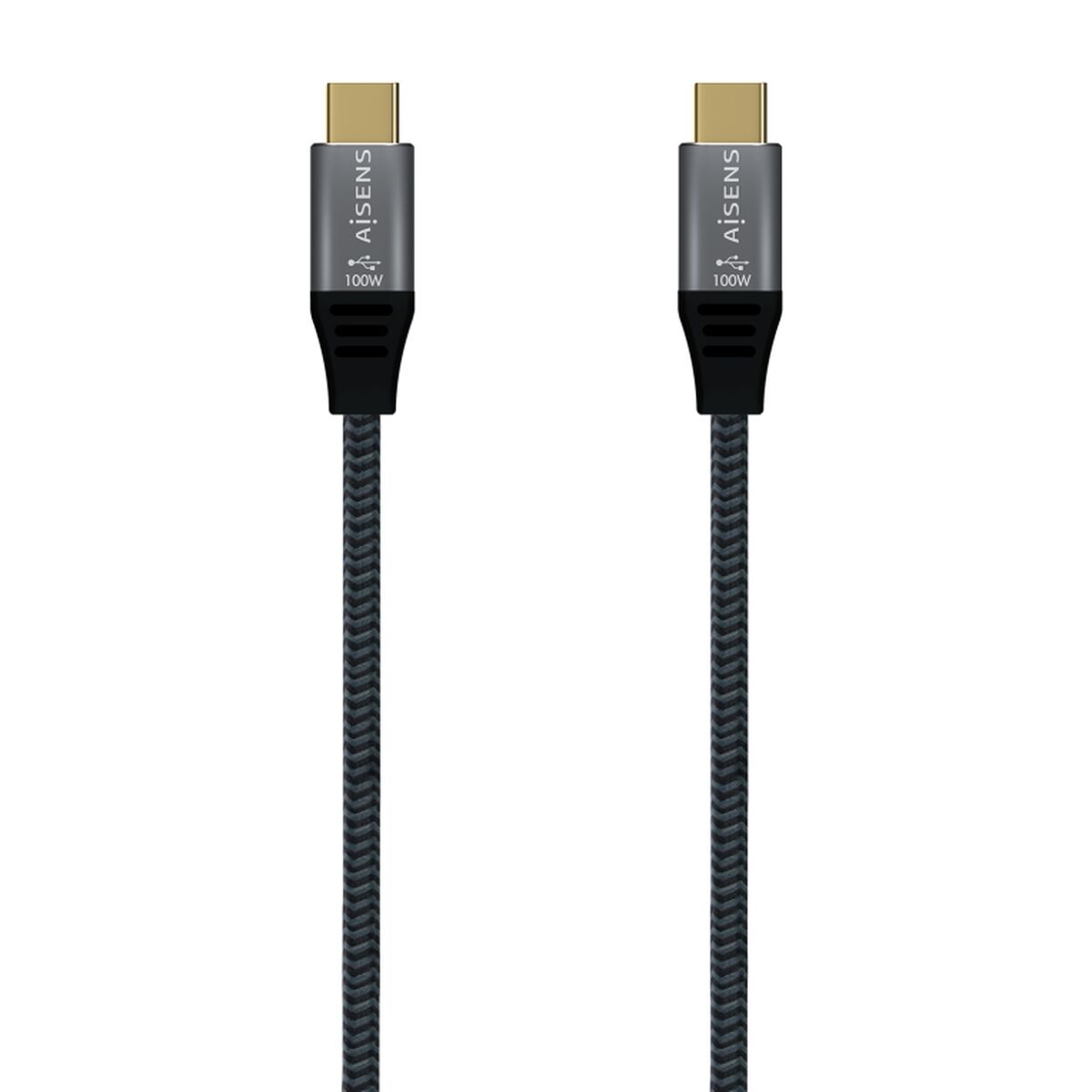 Cable USB-C Aisens A107-0634 2 m Gris