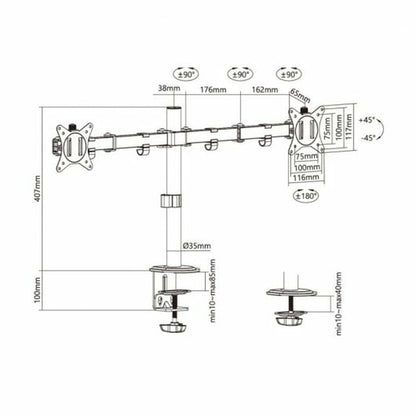 Support de TV Aisens DT32TSR-149 18 kg