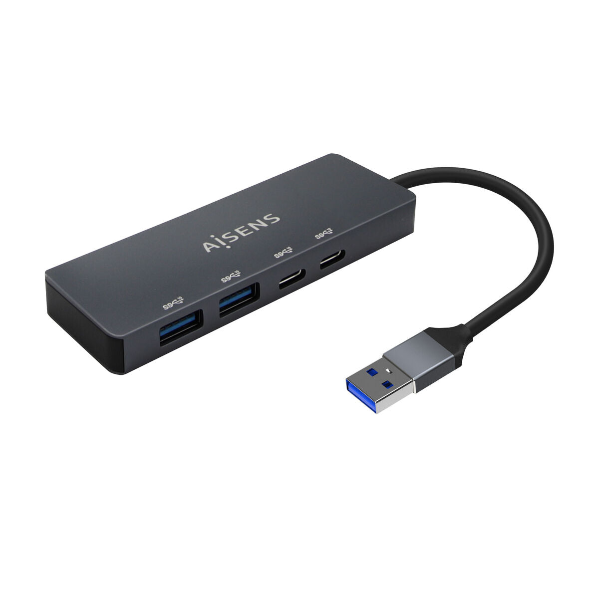 Hub USB Aisens A106-0746 Gris (1 unidad)