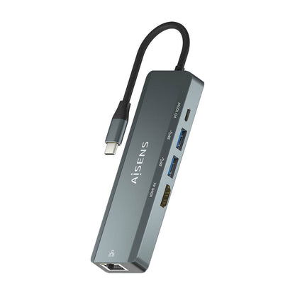 Hub USB Aisens ASUC-5P011-GR Gris (1 Unité)